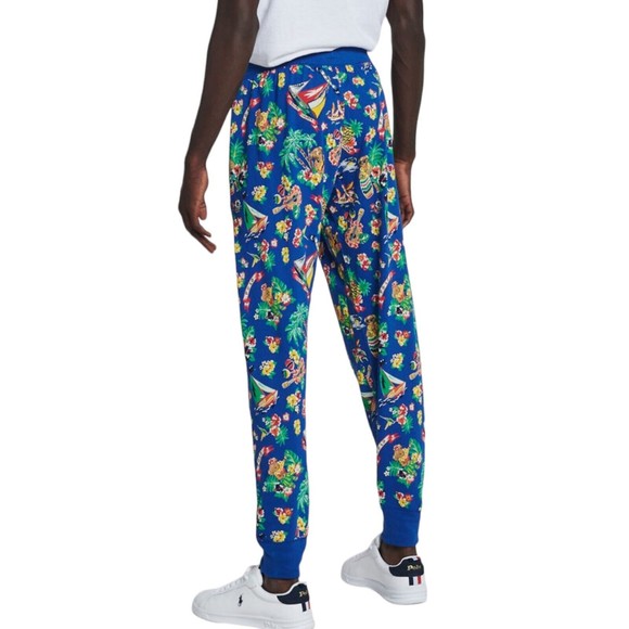 Polo Ralph Lauren AOP Hawaiian Bear Jogger Sleep Pants - Picture 2 of 4